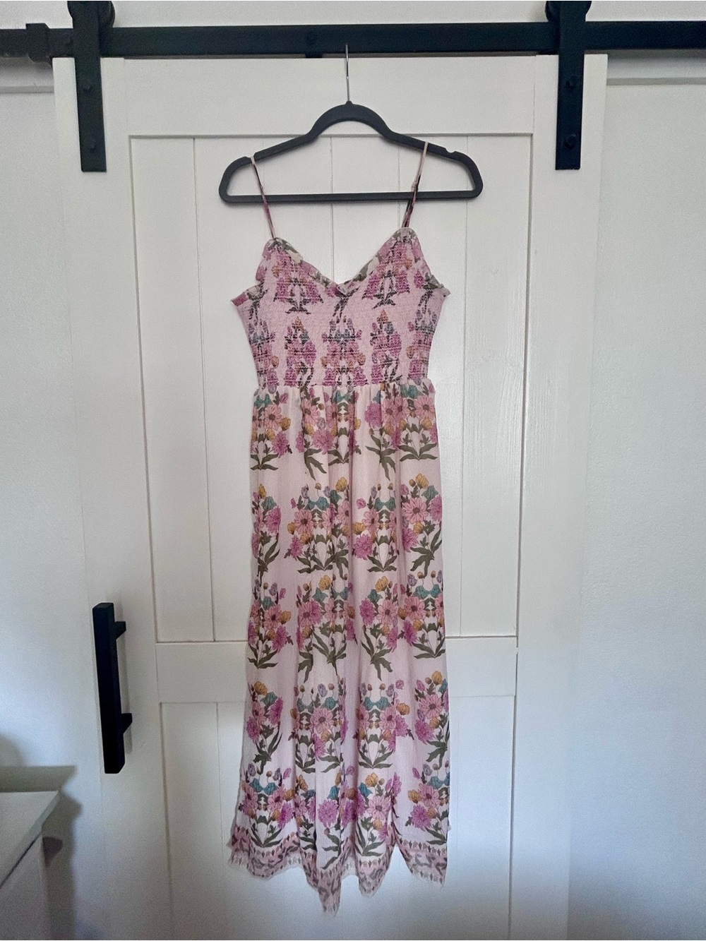 Patrons Of Peace Boho Pink Floral Dress Size Medium NWT